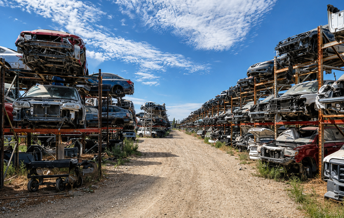 Inside the organized yard